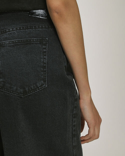 Jeans Negro Fit Wide Leg